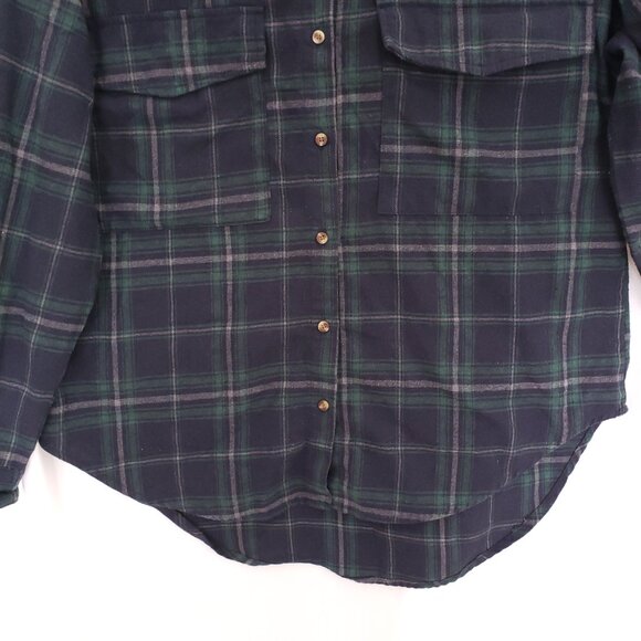 Spoon Jeans Multicolor Plaid Collar Button Up Long Sleeve Shirt Size M - Picture 6 of 16